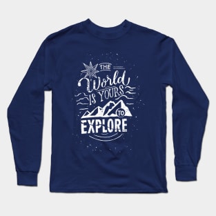 The world is yours distress Long Sleeve T-Shirt